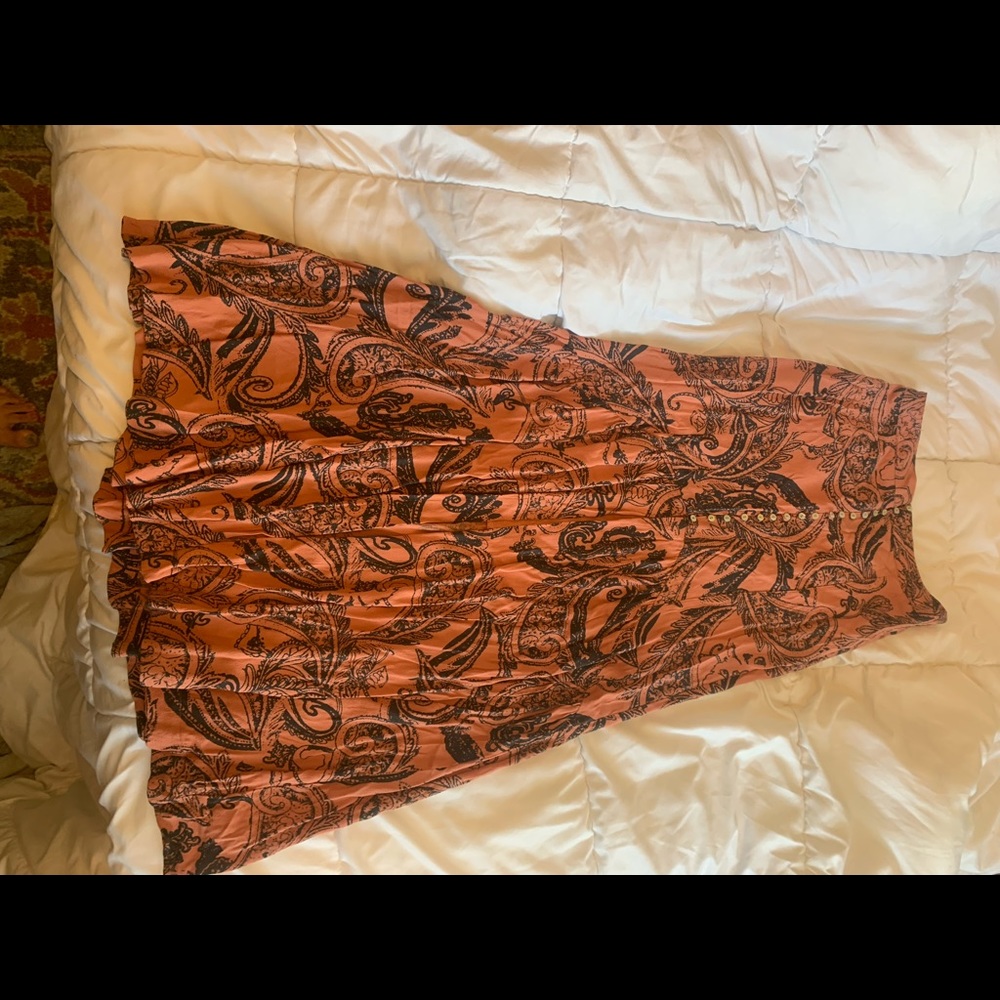 Free People Lisa Crepe Maxi Skirt like new*